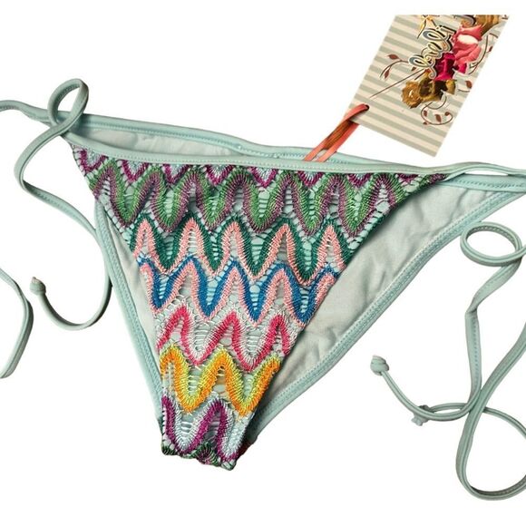 Luli Fama Caricias de Colores Bikini Bottom nwt - Picture 1 of 6